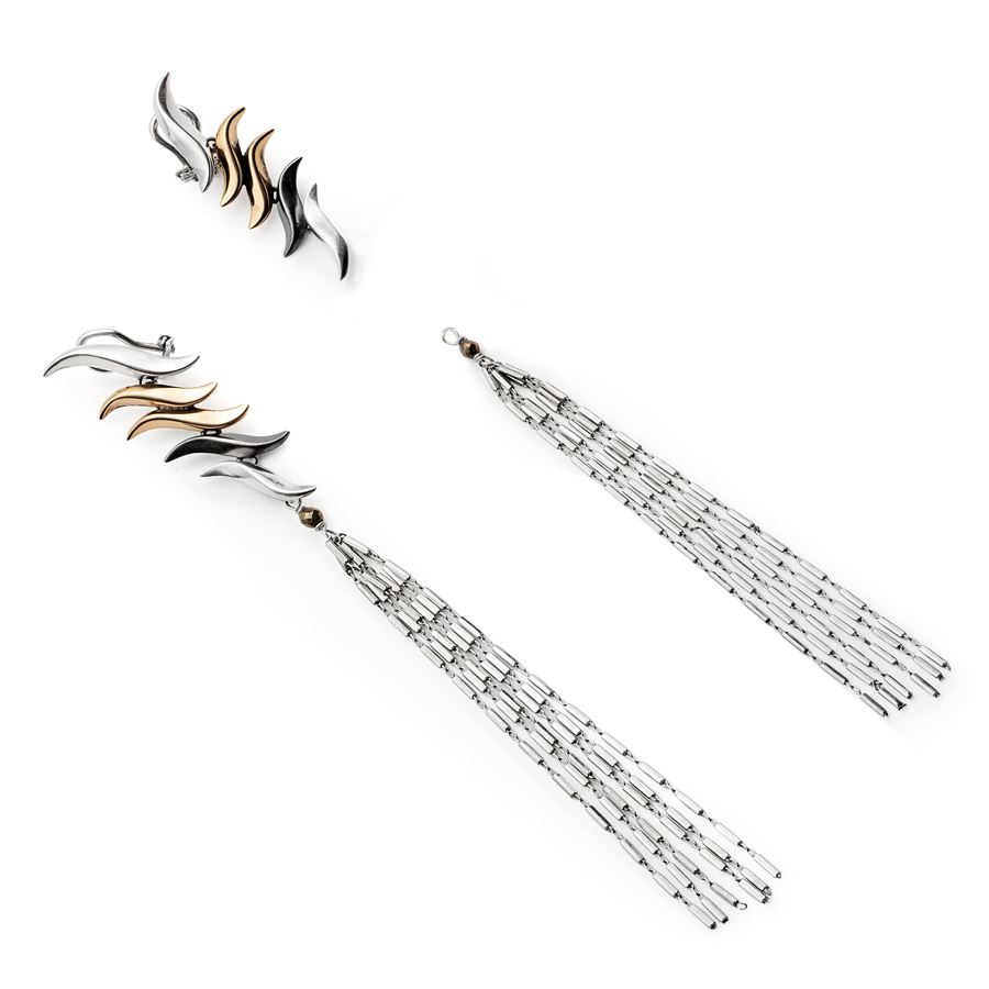 Silver knit bangs ACCESSORI | FRANGEARG FLAME